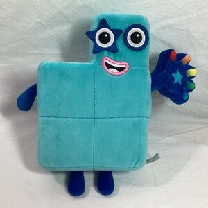 Numberblocks Blue FIVE Plush Plushie Toy Musical Educational